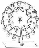 Ferris Wheel 3 Coloring Page  Free Printable Pages For Kids sketch template