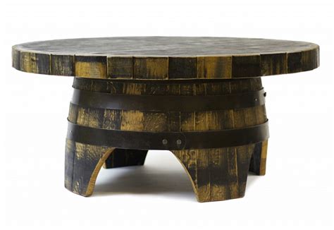 Wooden Barrel Coffee Table Furniture