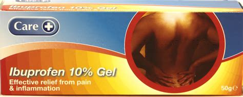 Ibuprofen 10% Gel (Care) - 50 G | Online Pharmacy UK