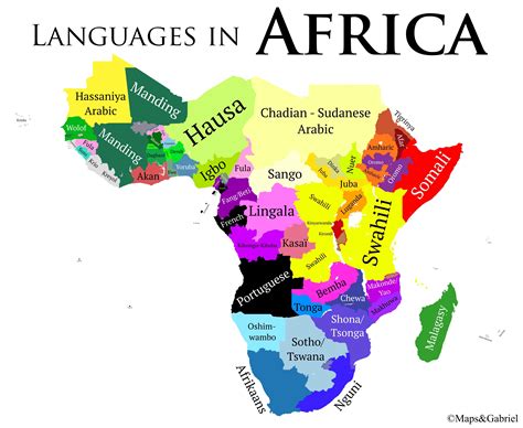 [OC] Major African Languages in 2019 : r/MapPorn