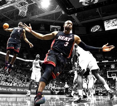 James Lebron, Dwayne Wade, Printable Poster, Miami Heat, Sports Art ...