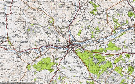 Historic Ordnance Survey Map of Marlborough, 1940