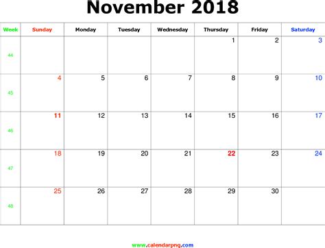 Download November 2018 Calendar Png Huy Tran Medium - December 2018 ...