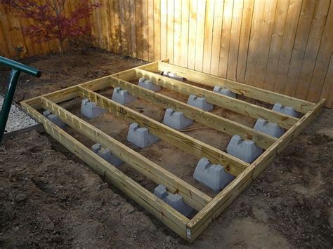 Free Standing Ground Level Deck Footings • Bulbs Ideas