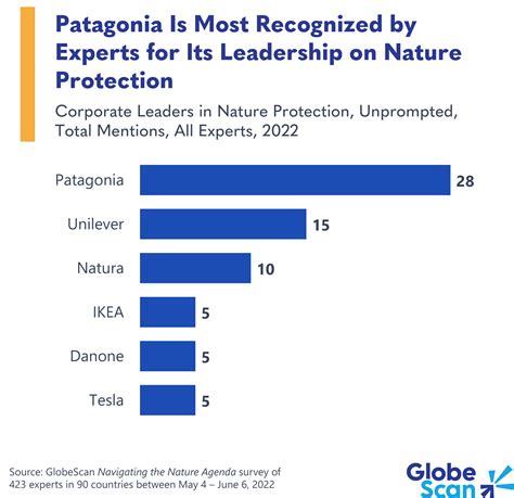 Insight of the Week: Patagonia Is Most Recognized by Experts for Its Leadership on Nature Protection