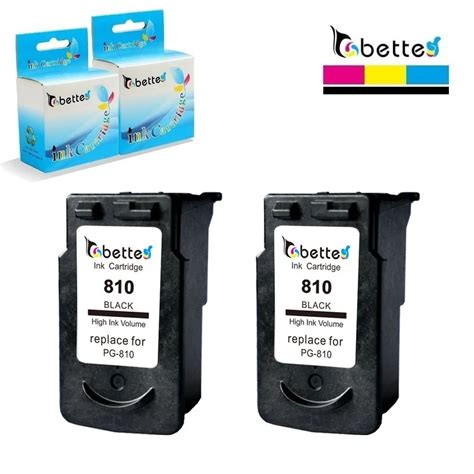 2PK,PG810 Ink Cartridge PG 810 for Canon Printer PIXMA IP2770 IP2772 MP245 MP258 MP268 MP276 ...