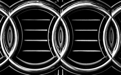 Audi logo in Black and White | Black and White photo of the … | Flickr