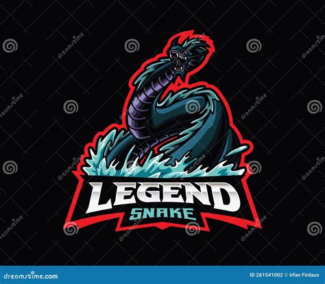 Jormungandr Mascot Logo Design Vector Illustration | CartoonDealer.com ...