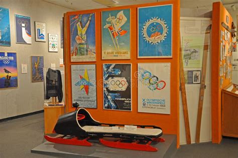 Collections in Lake Placid Olympic Museum, USA Editorial Image - Image ...