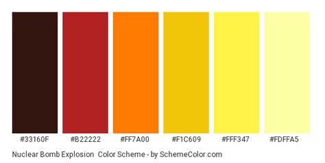 Nuclear Bomb Explosion Color Scheme » Cream » SchemeColor.com