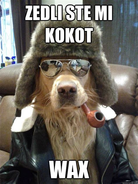 zedli ste mi kokot wAx - Overly Suave Dog - quickmeme