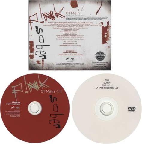 Pink Sober US Promo 2-disc CD/DVD set (457821)