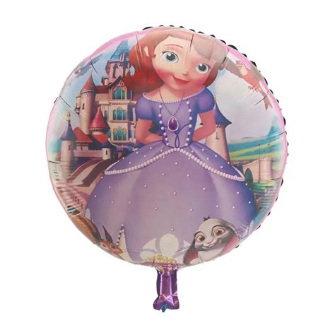 Sofia The First Princess Happy Birthday 18inch Mylar Balloons Pink Sophia Balloons Decor ...