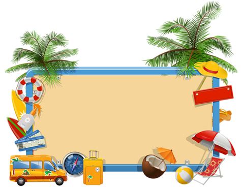 Summer Vacation PNG Clipart | Vacation images, Clip art, Beach clipart