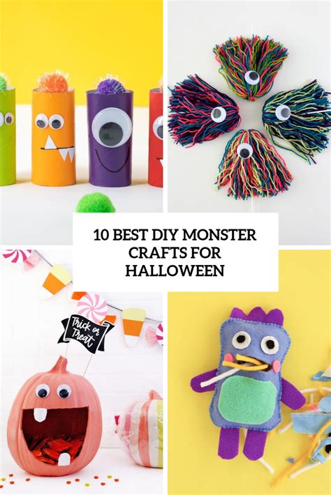 10 Best DIY Monster Crafts For Halloween - Shelterness