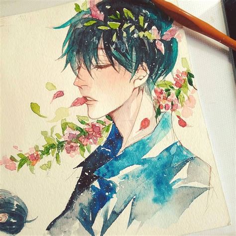 Epic Anime Watercolor Art