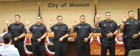 ‘To protect and serve’ Mission Police Department and Fire Department pin nine new civil servants ...