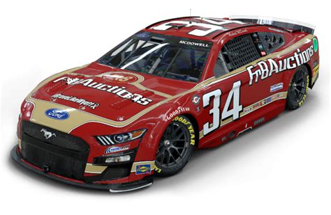 2023 #34 Front Row Motorsports paint schemes - Jayski's NASCAR Silly ...