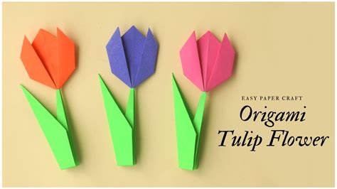 How To Make A Paper Flower Origami Tulip | Best Flower Site