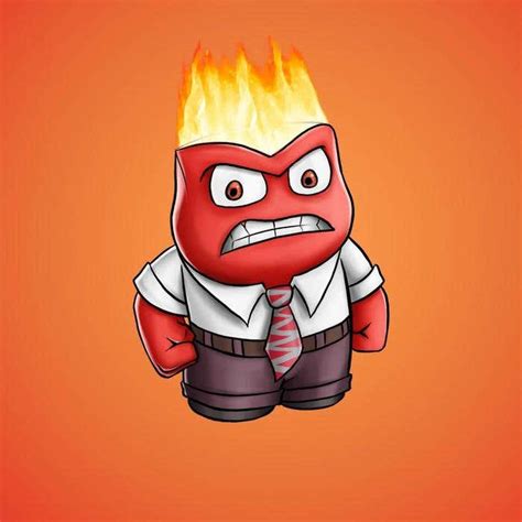 5 Steps To Draw A Cartoon Character: Anger (Inside Out) Using Adobe ...