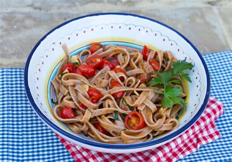 Farro Pasta With Guanciale & Cherry Tomatoes | Italian Food Forever