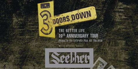 3 DOORS DOWN BRING “THE BETTER LIFE 20TH ANNIVERSARY TOUR” TO MICHIGAN LOTTERY AMPHITHEATRE ...