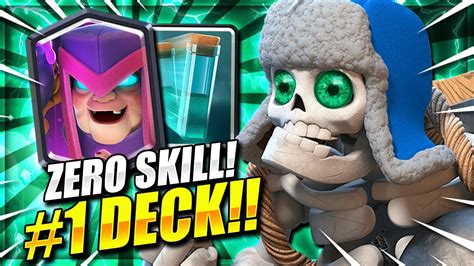 THIS DECK IS LIKE CHEATING!! ZERO SKILL MOTHER WITCH DECK!! Clash Royale Mother Witch Deck - YouTube