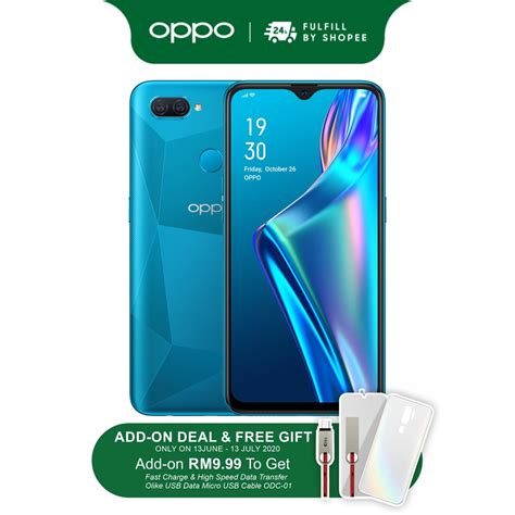 OPPO A12 4GB Smartphone | 4GB RAM + 64GB ROM | 6.22'' HD+ Screen | Dual ...