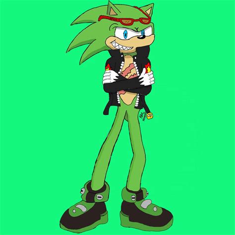 Scourge the hedgehog drawing by Charmewluc on DeviantArt