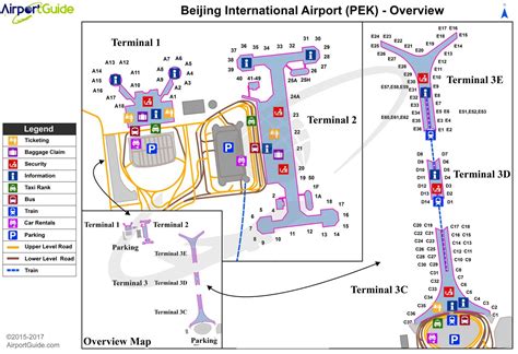 Beijing international airport map - Beijing capital international airport map (China)