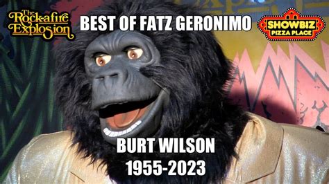 The Rock Afire Explosion: Best of Fatz Geronimo (Burt Wilson tribute 1955-2023) - YouTube