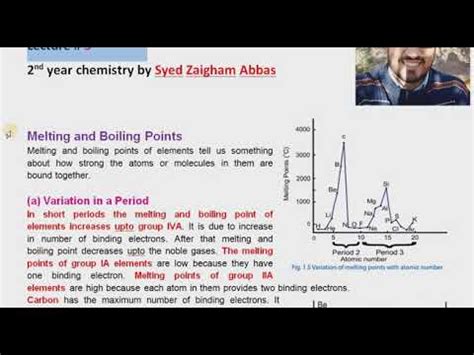 Melting and Boiling point and Oxidation states Lecture#5 - YouTube