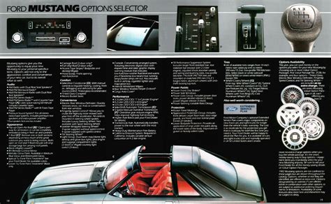 1982 ford mustang brochure