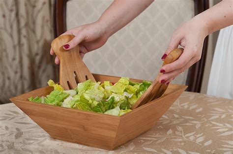 Organic Eco-friendly Bamboo Salad Bowl - Buy High Quality Bamboo Salad Bowl,Bamboo Fruit Salad ...