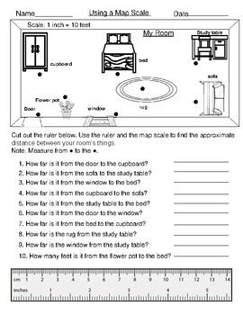 Geography: Map Scale Worksheets: by mzat | TPT