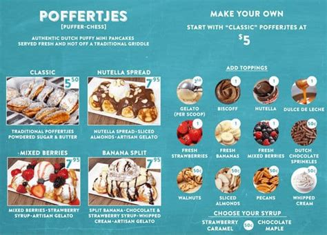 Sweet Amsterdam Food Truck Menu - Urbanspoon/Zomato