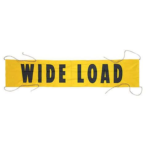 Vinyl Wide Load/Oversize Load Banner w/ Grommets for Ropes