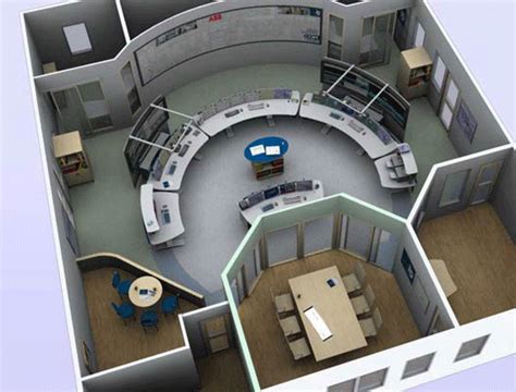 Oil & gas operation and collaboration center design references | ABB - Control room design ...