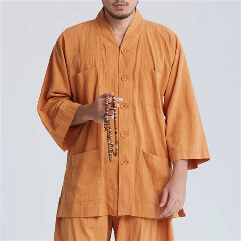 unisex 4color blue/yellowSummer pure cotton Monks suits zen lay meditation uniforms abbot ...