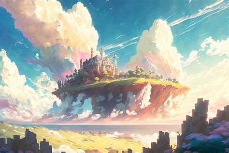 ArtStation - High Fantasy Anime Landscape