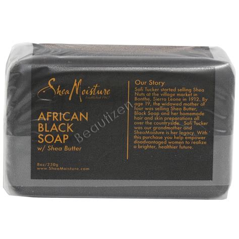 Shea Moisture African Black Soap With Shea Butter 8 oz - Shopolle.com