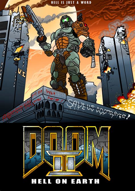 Doom 2: Hell On Earth poster by Jarol-Tilap on DeviantArt