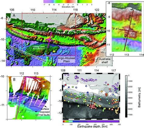 Topographic map of the study area. Seismic profiles examined in this... | Download Scientific ...