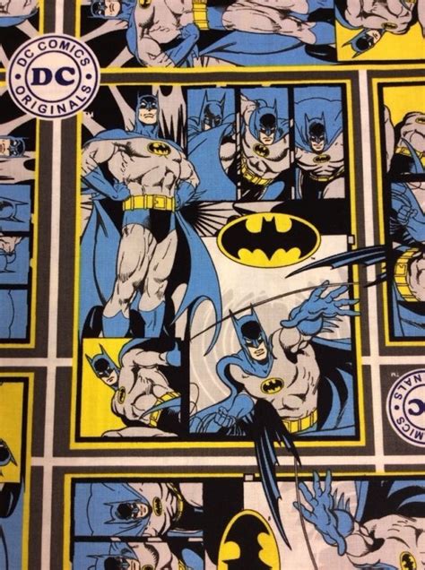 Last Piece! 9 x 44 DC Comics Batman Comic Strip Cotton Super Hero ...