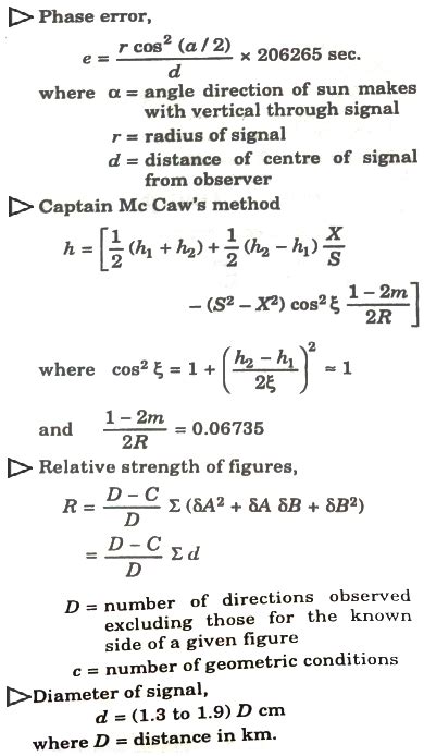 Triangulation Formula Surveying - Civil Engineering