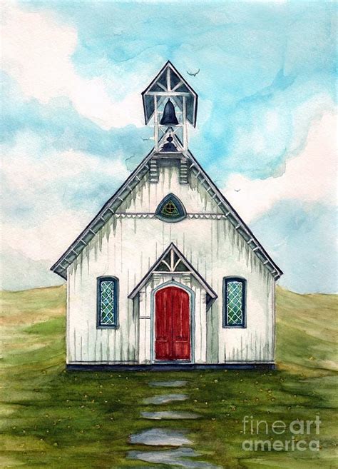 Watercolor Church Painting at PaintingValley.com | Explore collection of Watercolor Church Painting