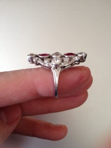 San Diego Lady's Gorgeous Antique Platinum and Ruby stunner! | as ...