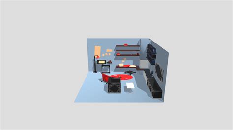 Furniture Design - Room For Two - Download Free 3D model by freesiadf [149ea1d] - Sketchfab