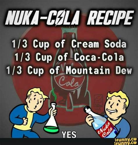 Nuka-Cola Recipe | Nuka cola recipe, Geek food, Game food