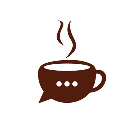 Coffee chat vector logo design. Coffee talk forum logo design template. 11404118 Vector Art at ...